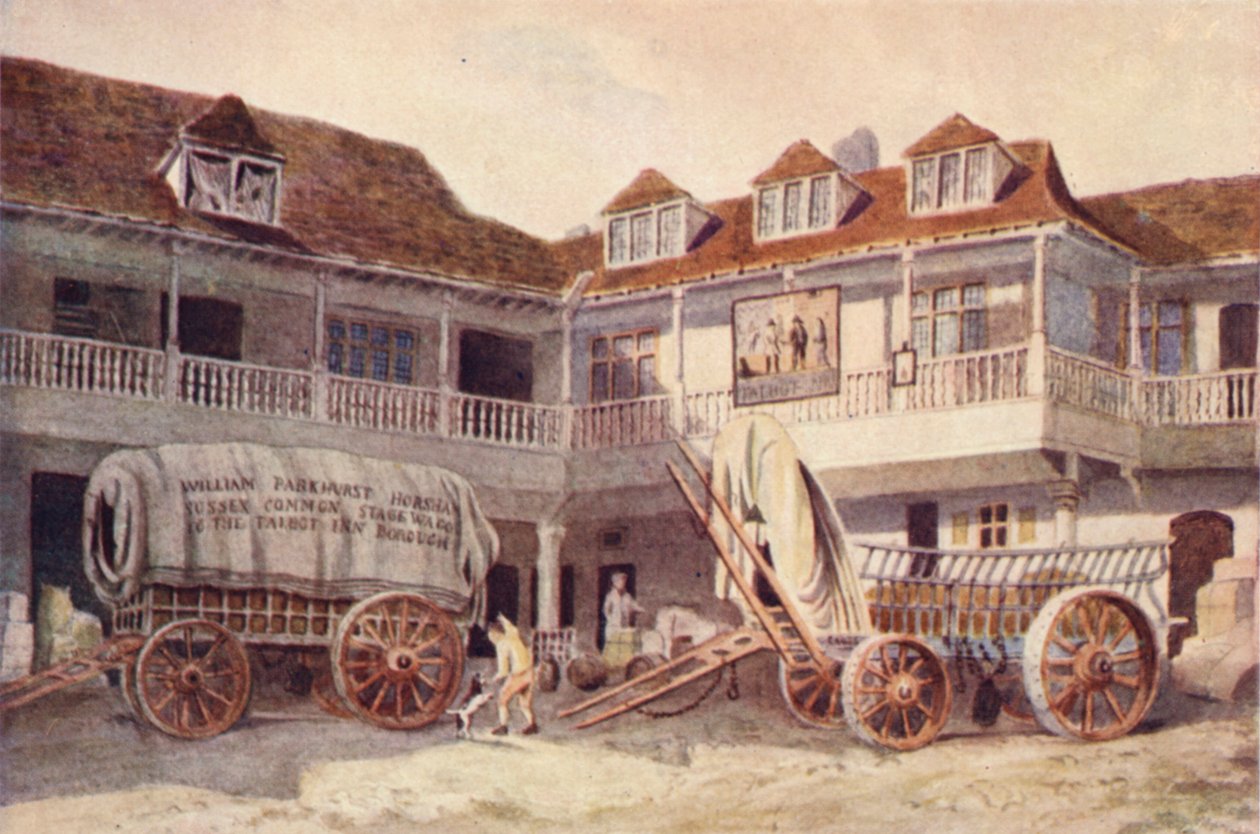 Tabard Inn ، ساوثوارك ، 1810 بواسطة فيليب نورمان