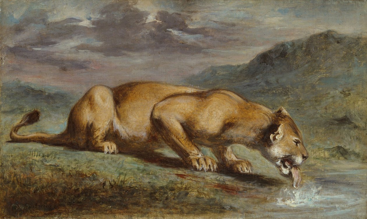 جرح اللبؤة ، 1840؟ 50 بواسطة بيير أندريو
