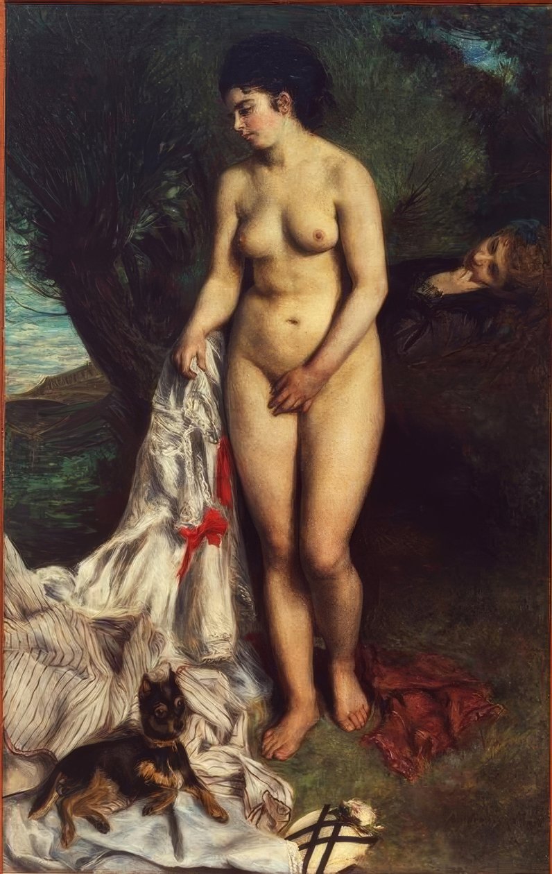 The Griffon Bather بواسطة بيير أوغست رينوار