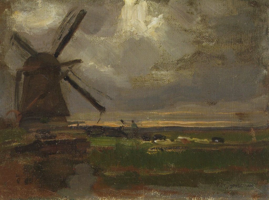 Molen aan t Gein بواسطة بيت موندريان