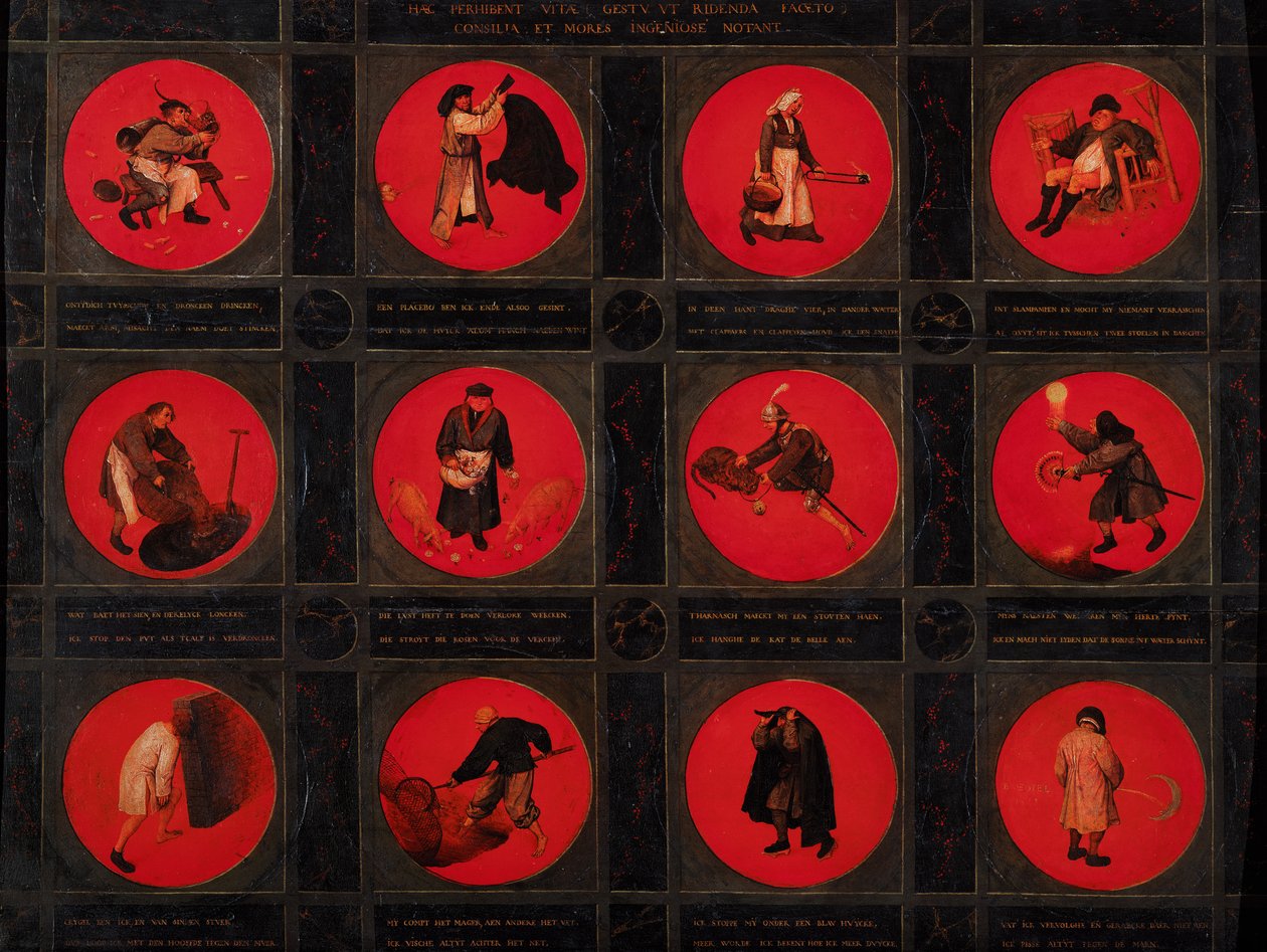 اثنا عشر من الأمثال ، c.1558-60 بواسطة بيتر بروغل الأكبر