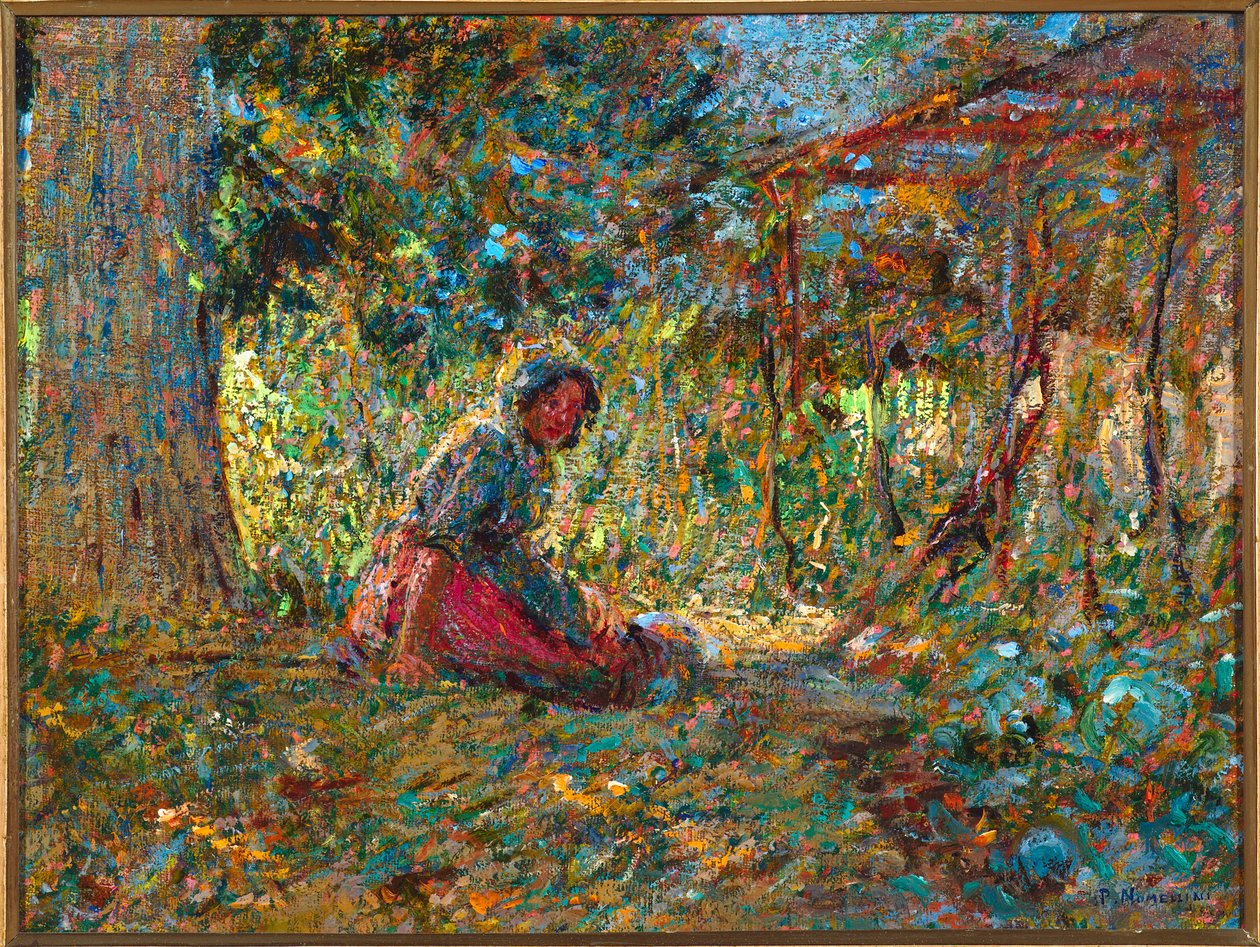 في الحديقة ، ج 1891 بواسطة بلينيو نوميليني