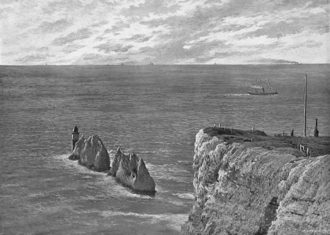 الإبر ، جزيرة وايت ، c1896 بواسطة شركة بولتون وشركاه