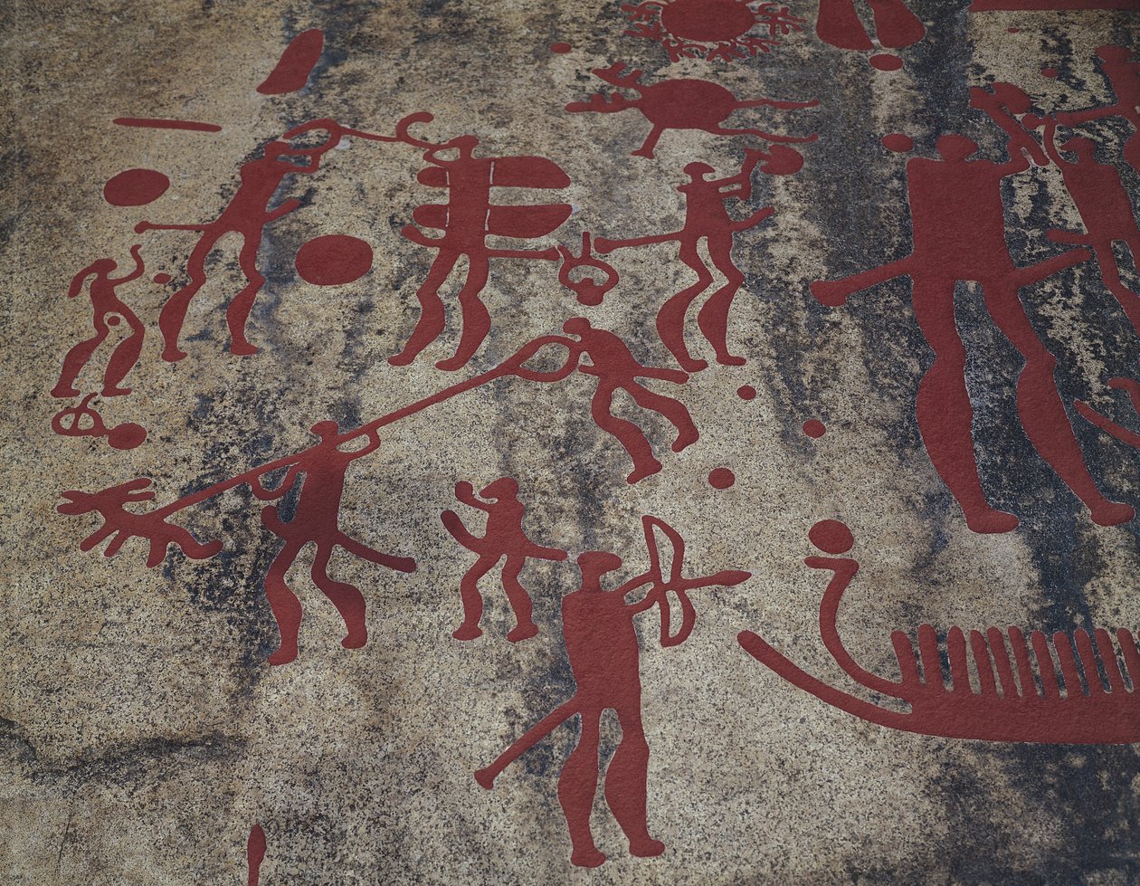 مشاهد الصيد (الرسم الصخري) بواسطة protohistoric