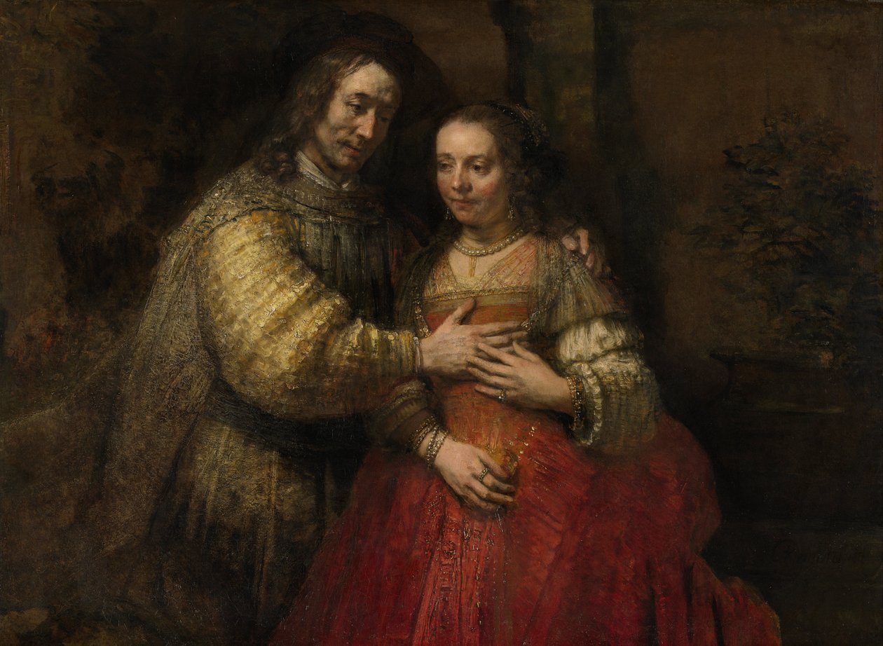 العروس اليهودية ، c.1667 بواسطة رامبرانت فان راين