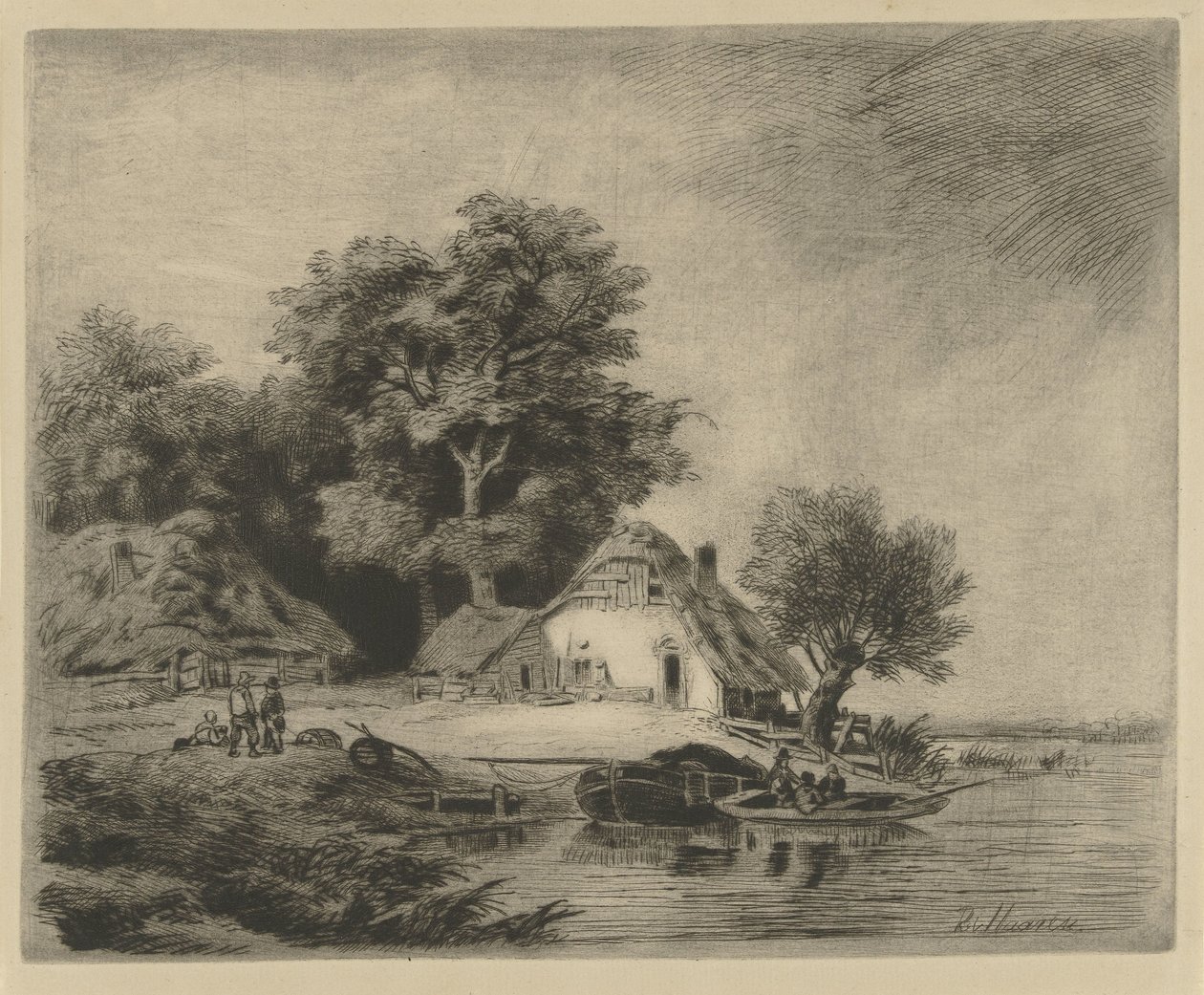 مزرعة على الماء بواسطة Remigius Adrianus Haanen