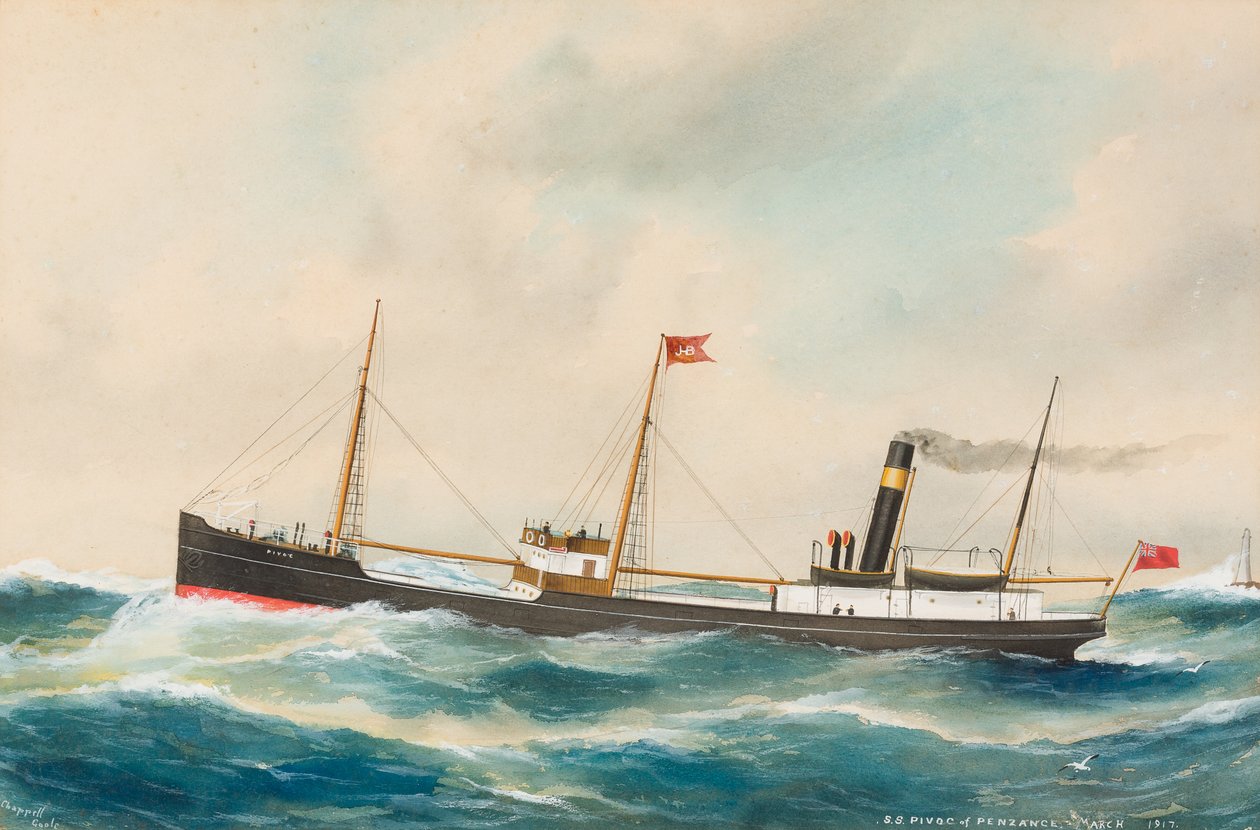 SS Pivoc ، 1917 (مرحاض على ورق) بواسطة رأوبين تشابل