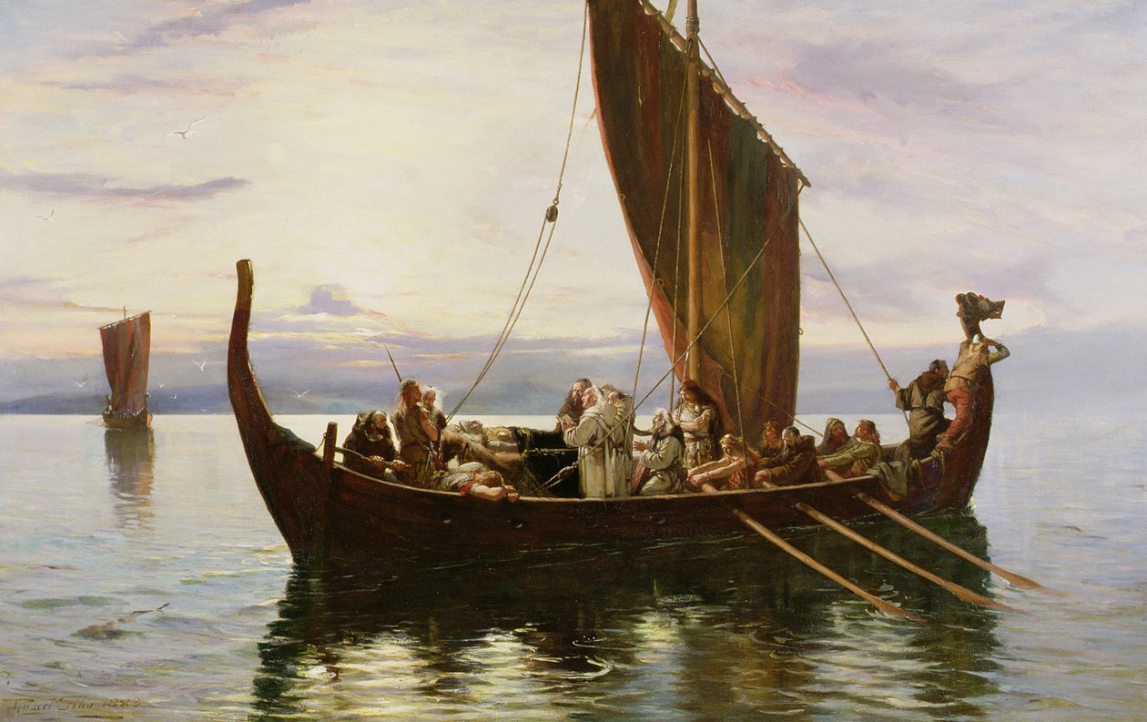 الرحلة الأخيرة للفايكنج ، 1882 بواسطة روبرت جيب