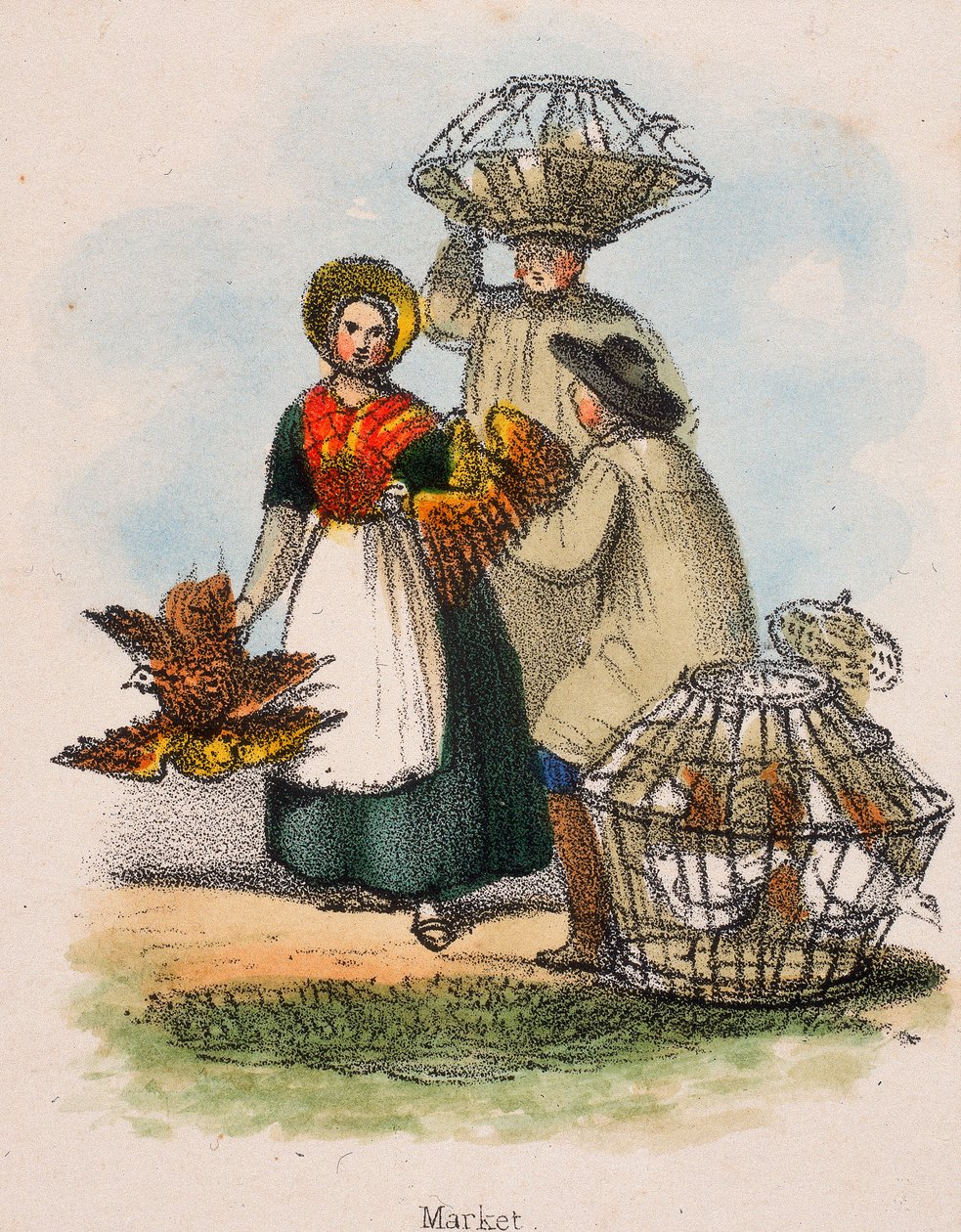 "السوق" ، c1845 بواسطة روبرت كينت توماس