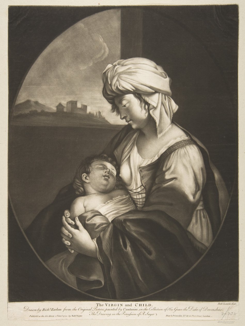العذراء والطفل 1772. بواسطة روبرت لوري