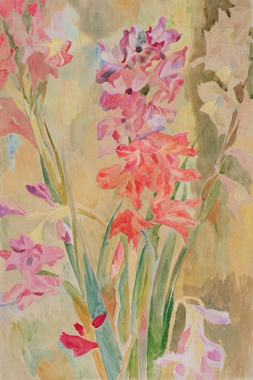 غلاديولي ، c.1915 (مرحاض على ورق) بواسطة روجر إليوت فراي