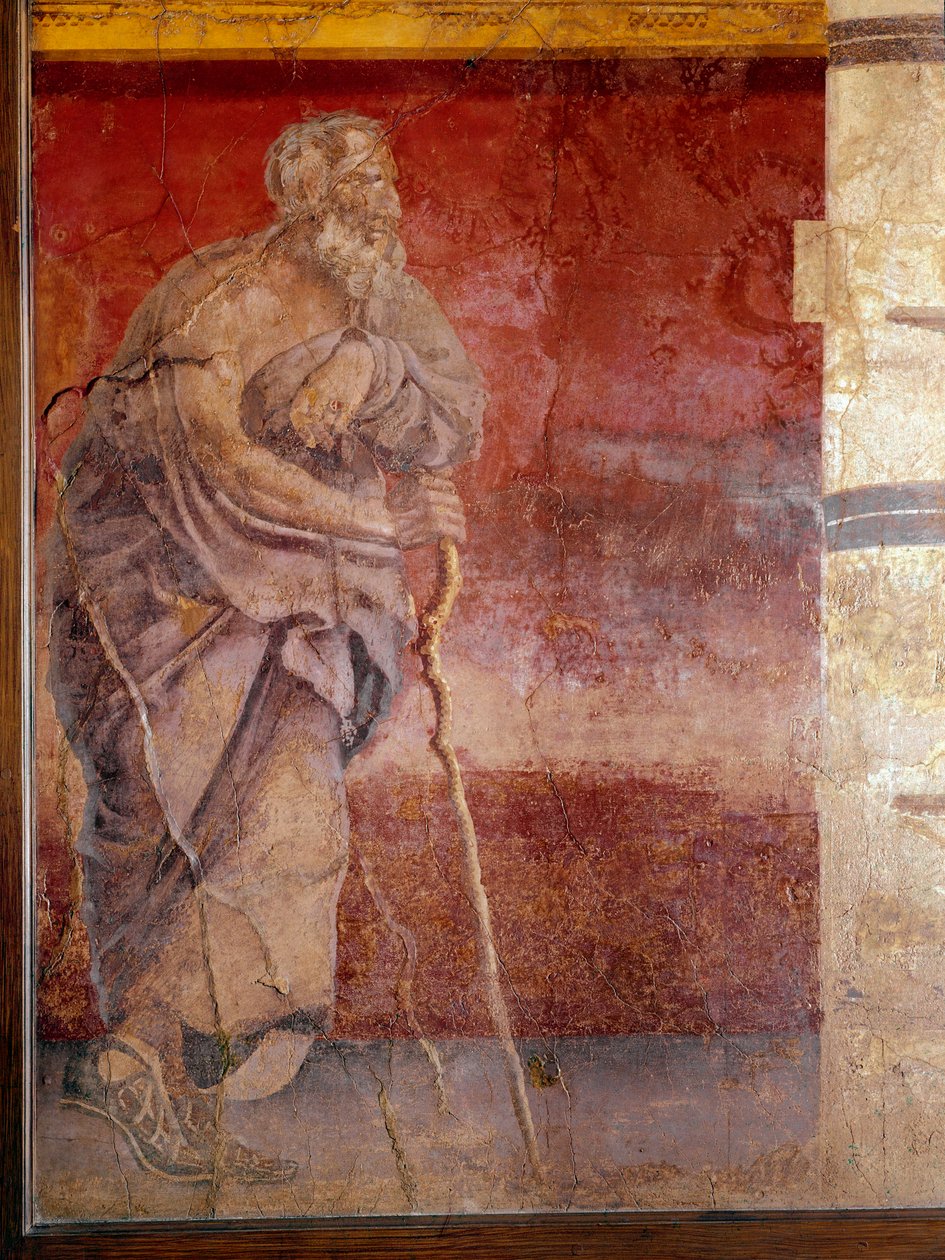 A philosopher, detail (fresco بواسطة رواية