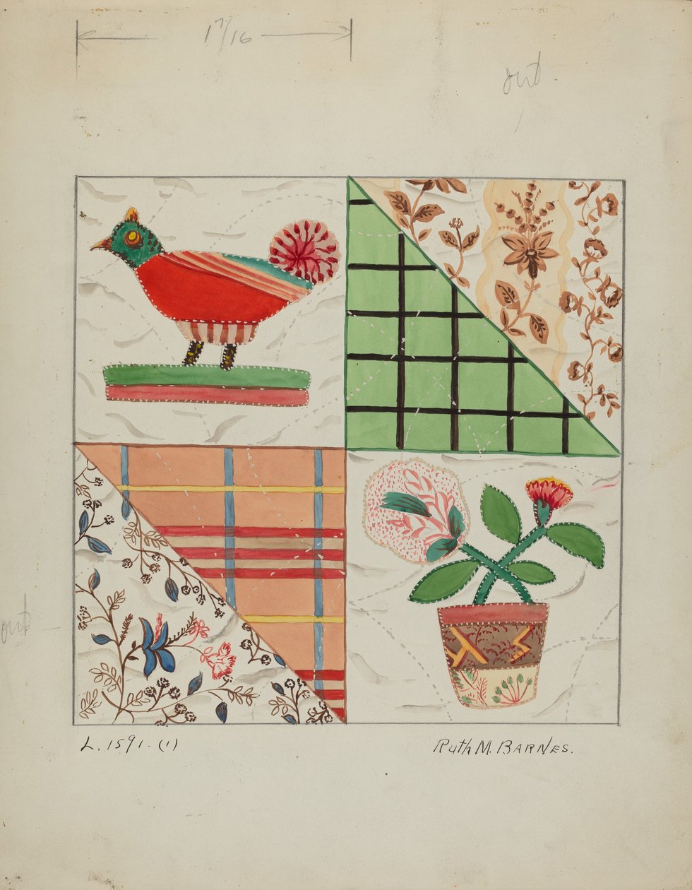 زين لحاف ، ج. 1936. بواسطة روث إم بارنز