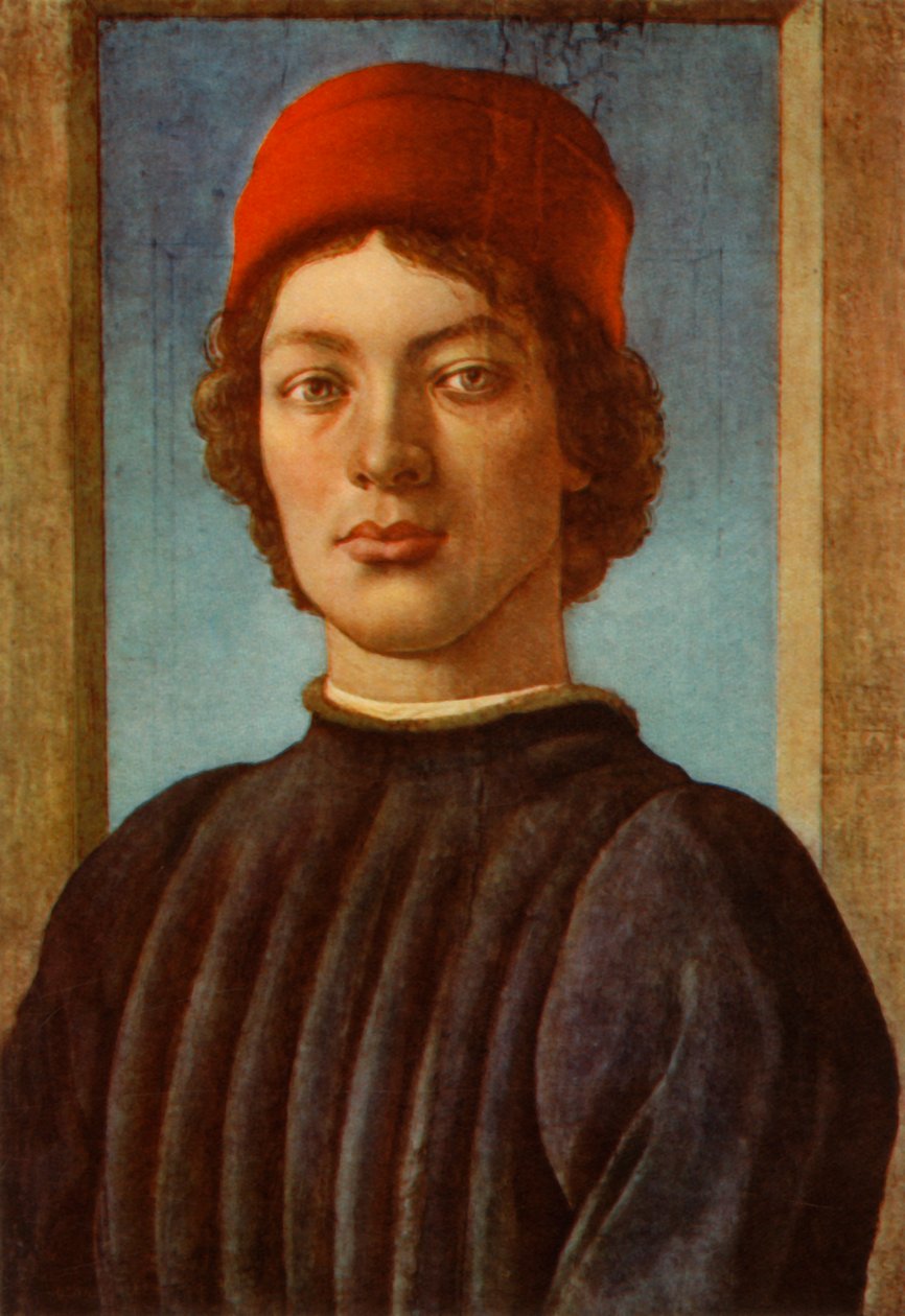 صورة لشاب ، c1485 ، 1937. بواسطة ساندرو بوتيتشيلي
