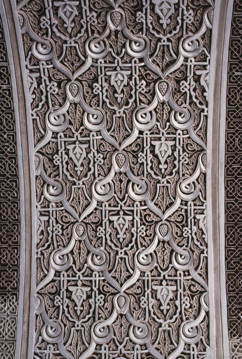 تفاصيل القوس (الجص) بواسطة المدرسة المغربية