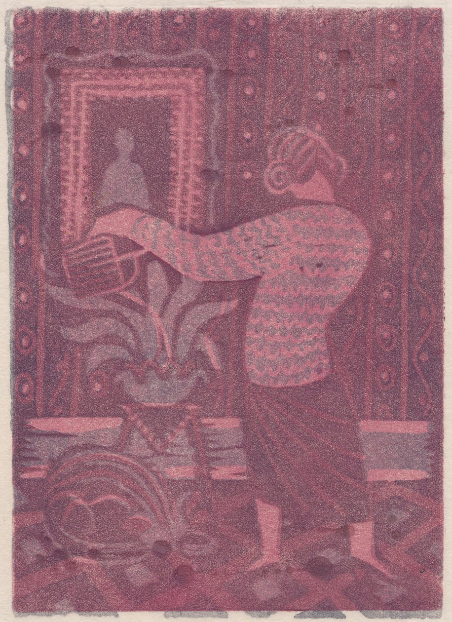 نباتات سقي امرأة ، 1951. بواسطة شيرلي ماركهام