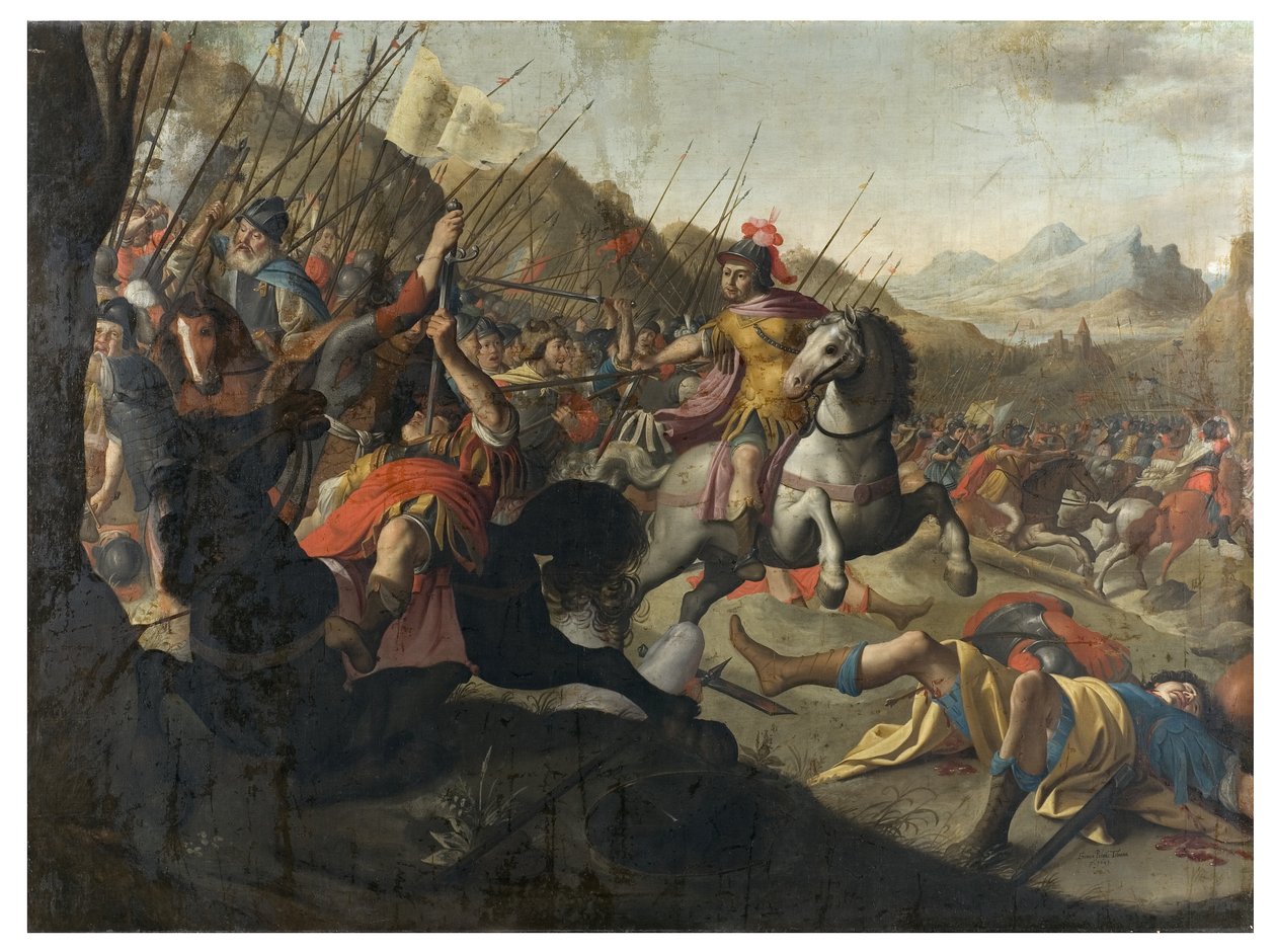 معركة رومانية ، 1641 بواسطة سيمون بيتر تيلمان