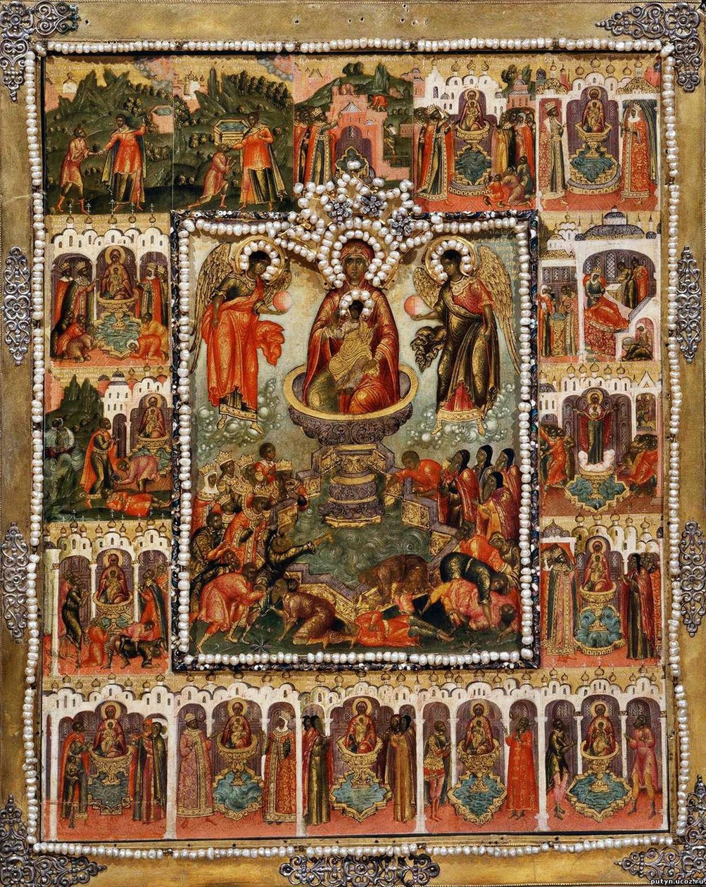 ربيع الإله الحي Theotokos ، 1670 بواسطة سيمون أوشاكوف