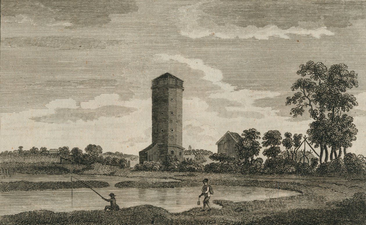 برج مياه قديم ، في هامبشاير ، 1786 بواسطة عصفور