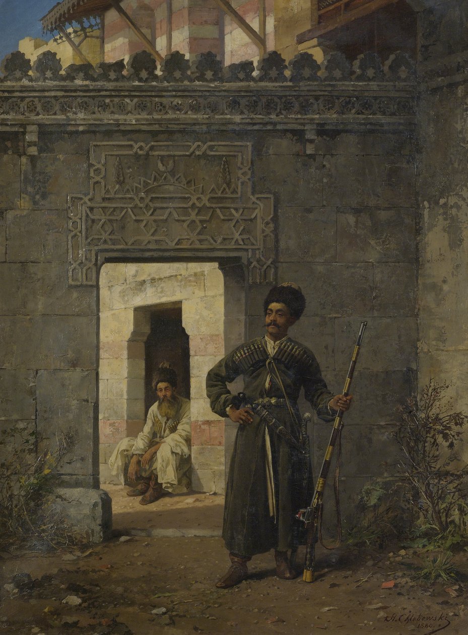 الحراس الشركس ، 1880 بواسطة ستانيسلاف كليبوفسكي
