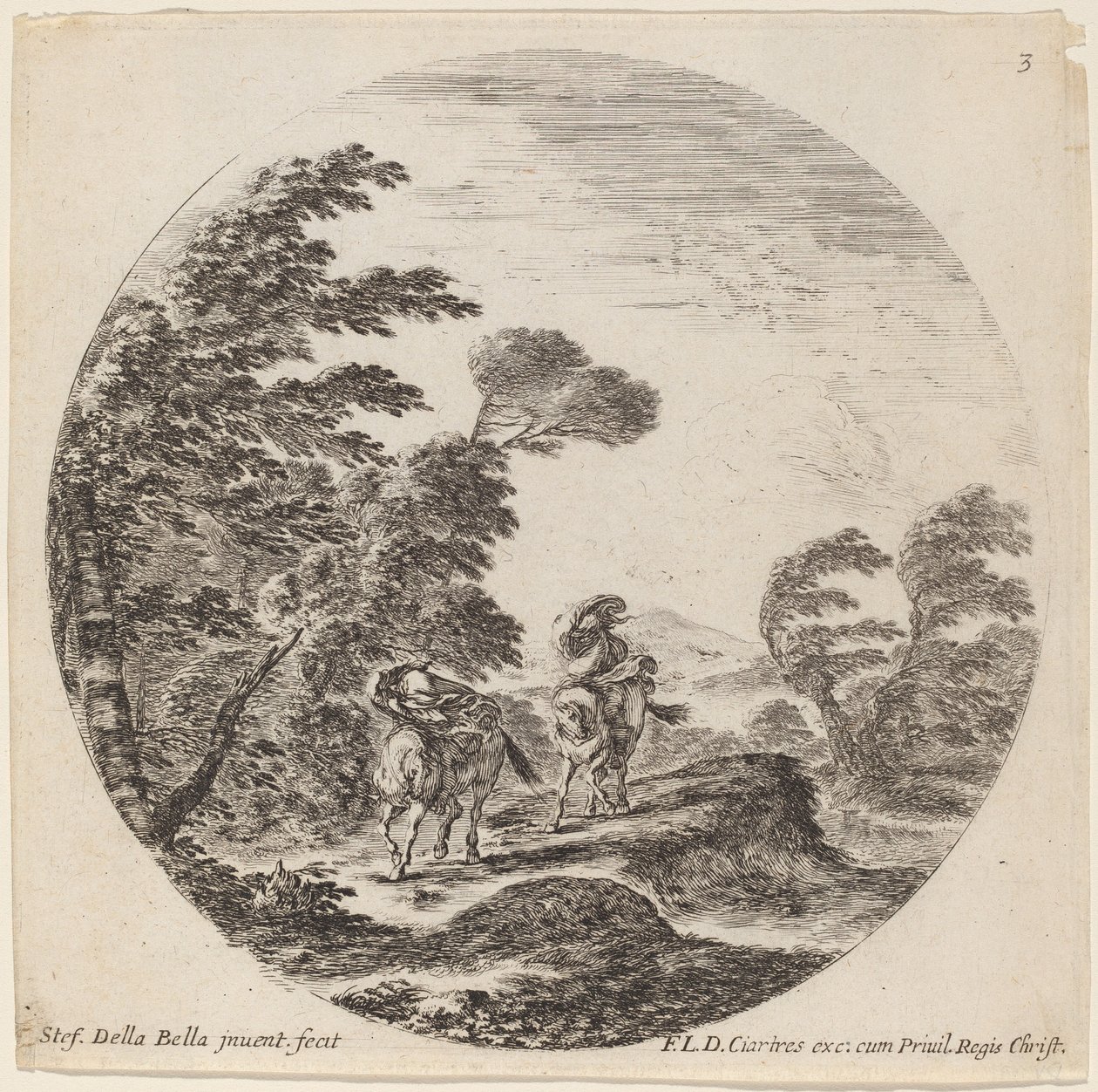 فرسان الرياح ، 1646. بواسطة ستيفانو ديلا بيلا