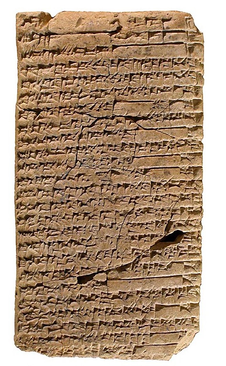 قرص Shuruppak المسماري ، c.1900-1700 قبل الميلاد بواسطة السومرية