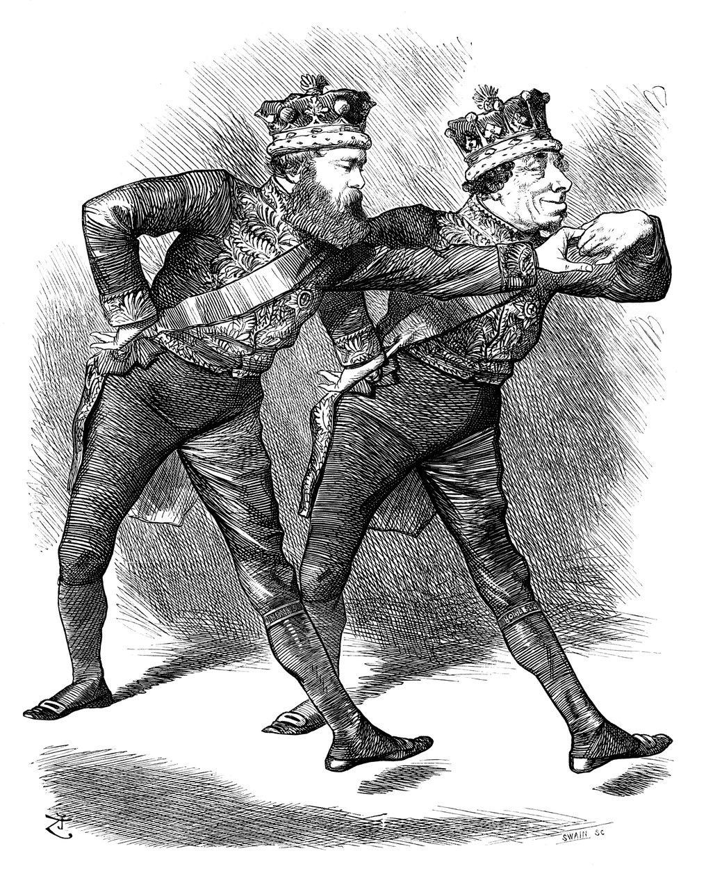 The Pas De Deux! ، 1878. بواسطة سوين