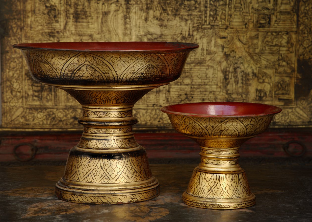 Lanna Lacquerware (ورنيش) بواسطة المدرسة التايلاندية