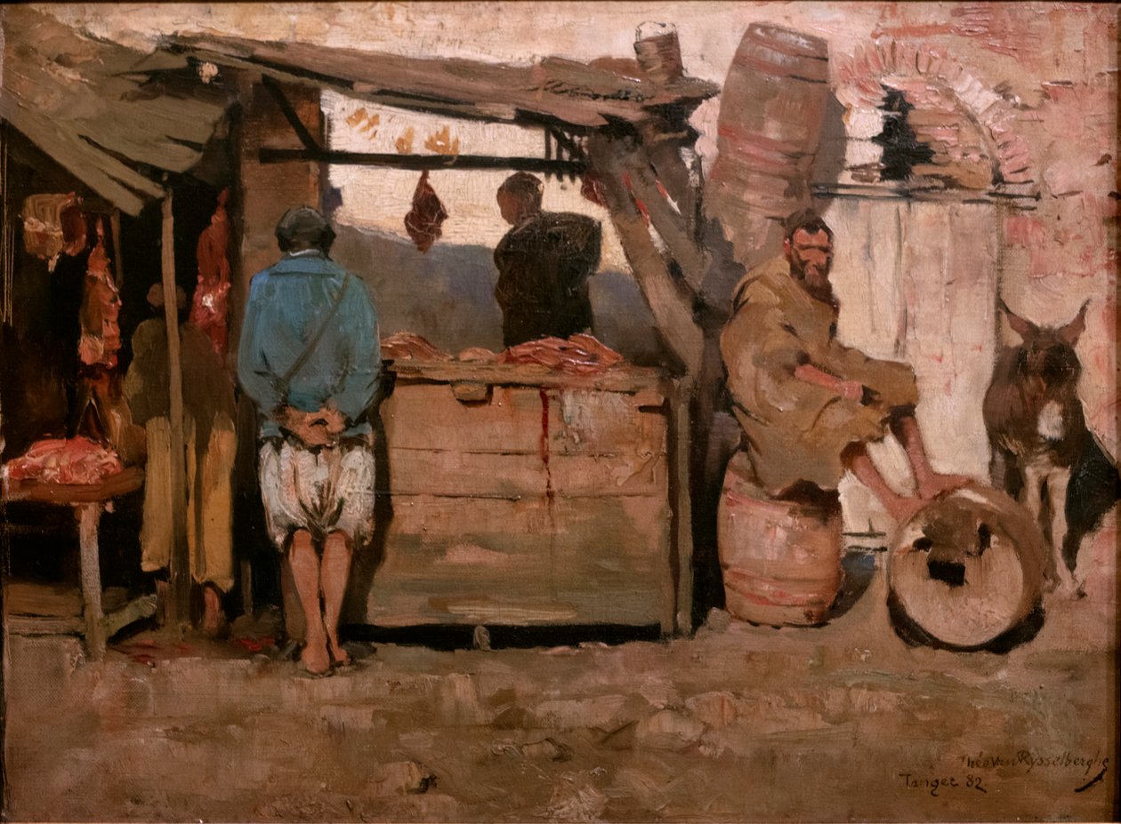 جزارة في طنجة بواسطة Théo van Rysselberghe