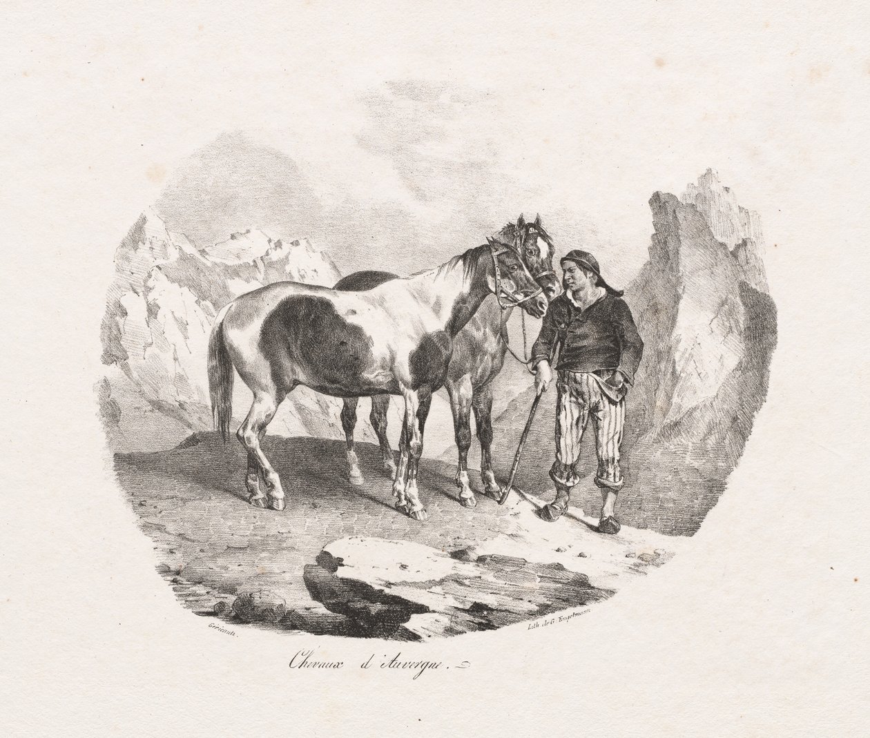 خيول أوفرن ، 1822. بواسطة ثيودور جيريكولت
