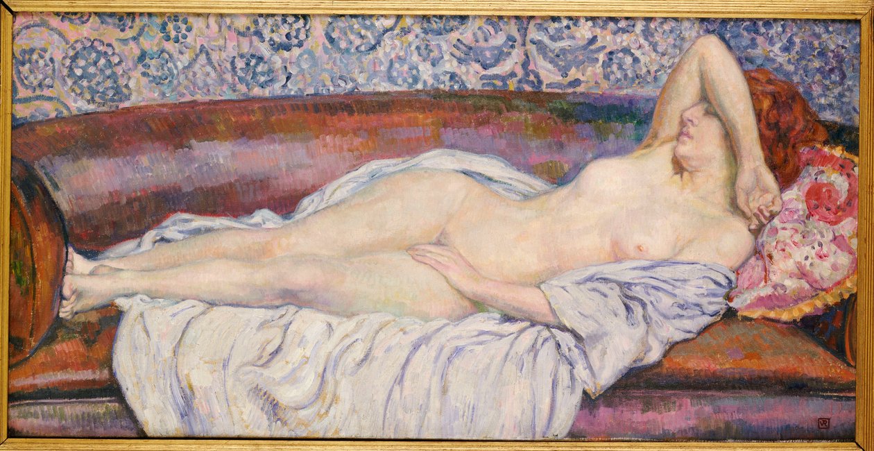 مستلق عاري بواسطة Théo van Rysselberghe
