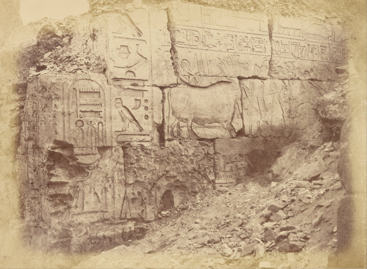 (نقوش هيروغليفية) بواسطة Théodule Devéria