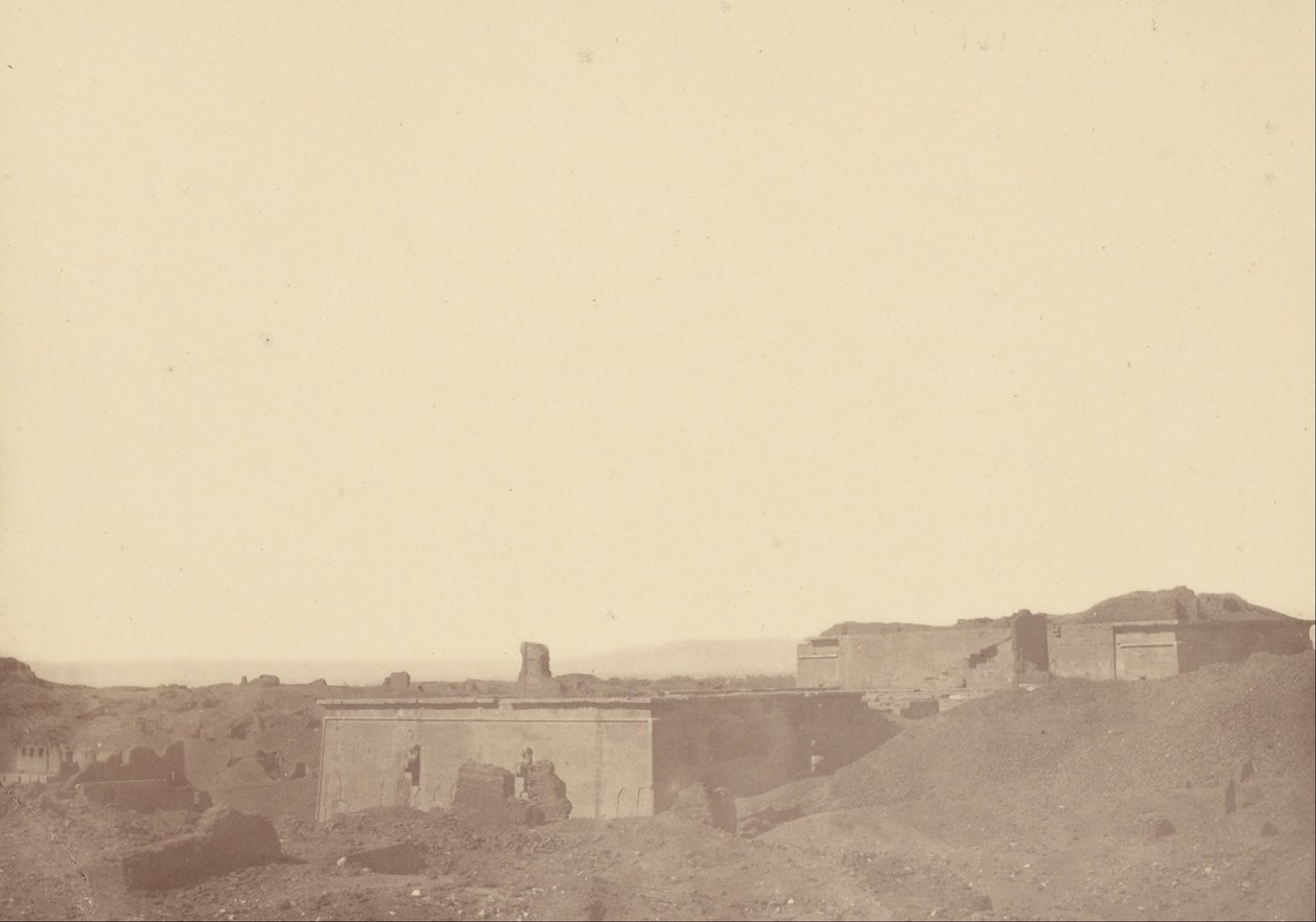 (نظرة عامة على معبد إدفو) بواسطة Théodule Devéria