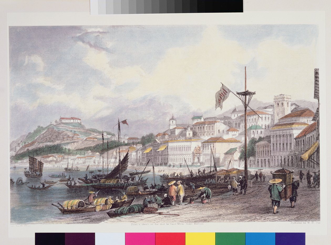 بريا غراندي ، ماكاو ، c.1850 بواسطة توماس ألوم