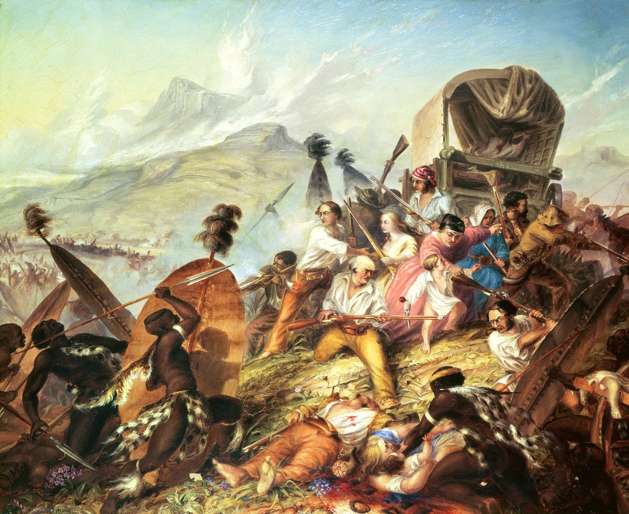 معركة بلاوكرانتز ، 1838 بواسطة توماس بينز