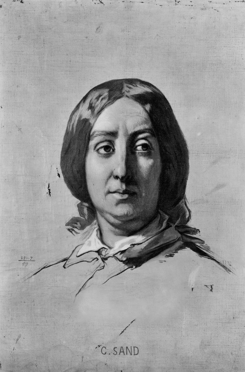 صورة لجورج ساند (1804-76) بواسطة توماس كوتور
