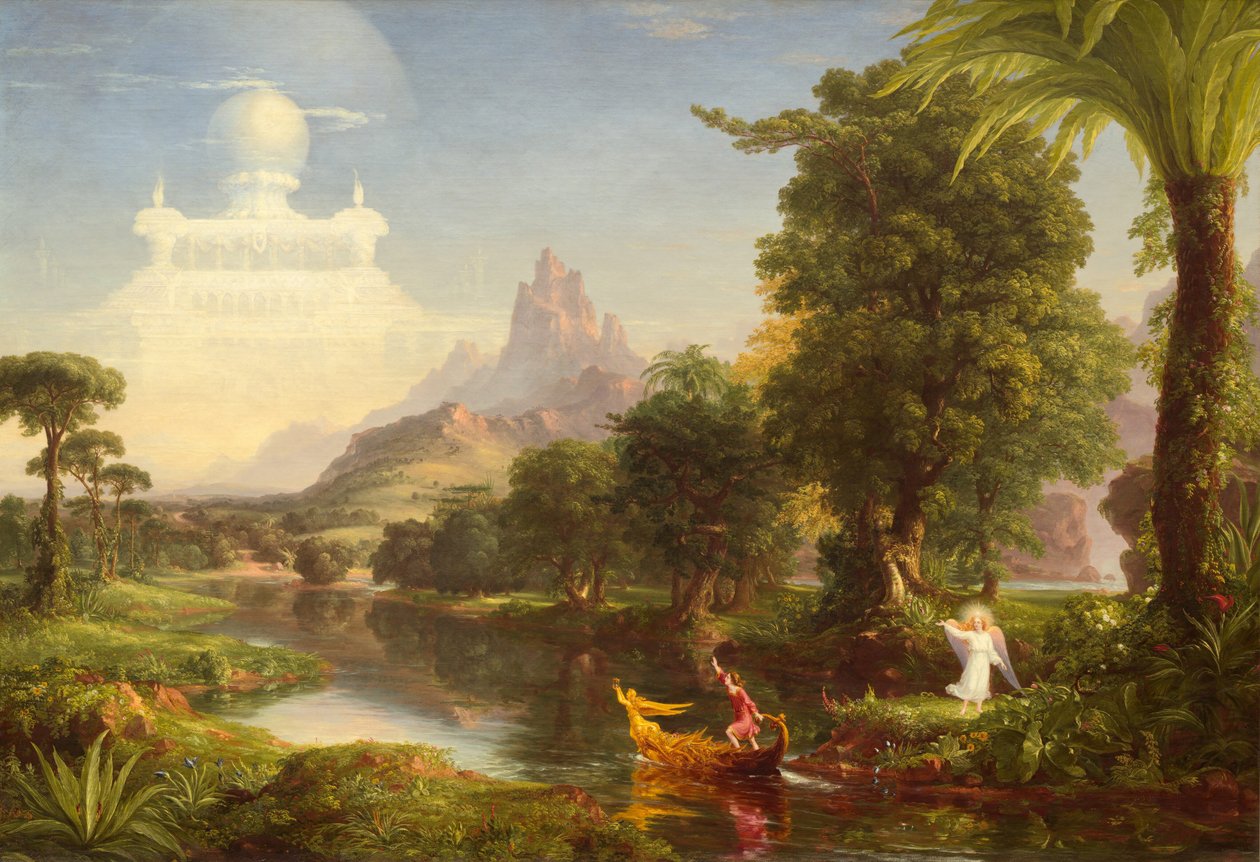 رحلة الحياة: الشباب 1842. بواسطة توماس كول