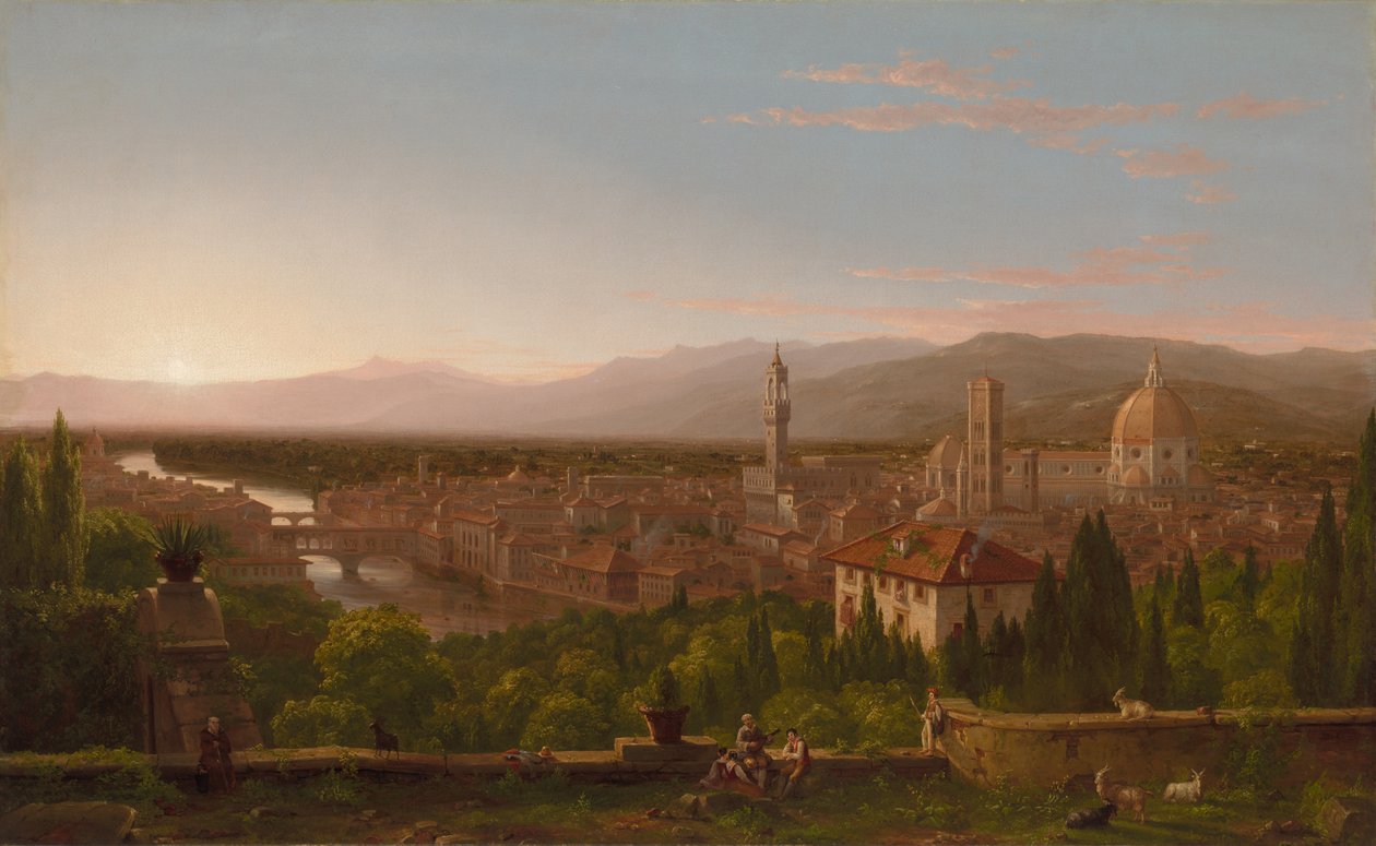 منظر لفلورنسا ، 1837. بواسطة توماس كول
