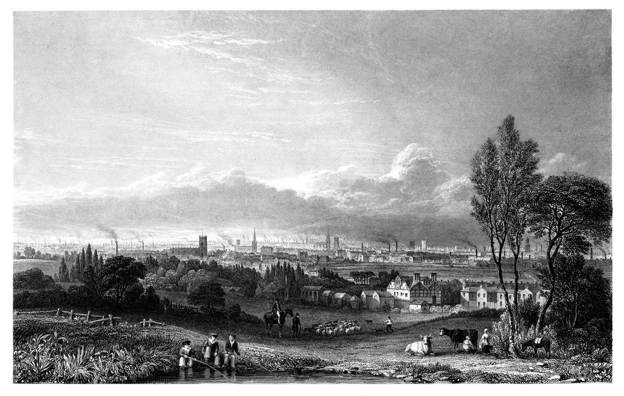منظر لمانشستر ، 1844. بواسطة توماس هيغام