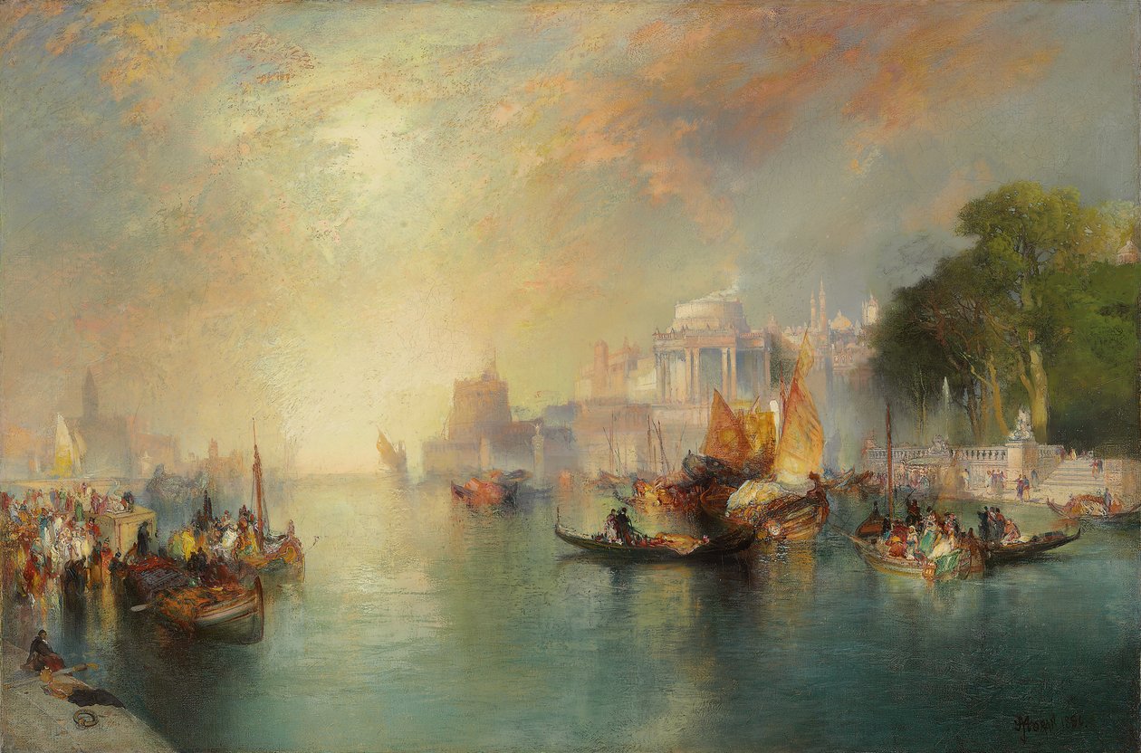 الخيال العربي الليالي ، 1886 بواسطة توماس موران