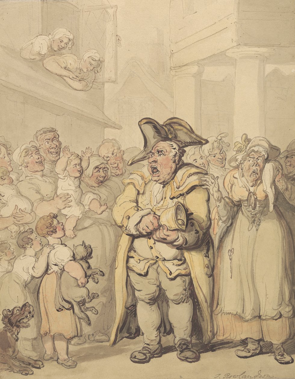A Town Crier بواسطة توماس رولاندسون