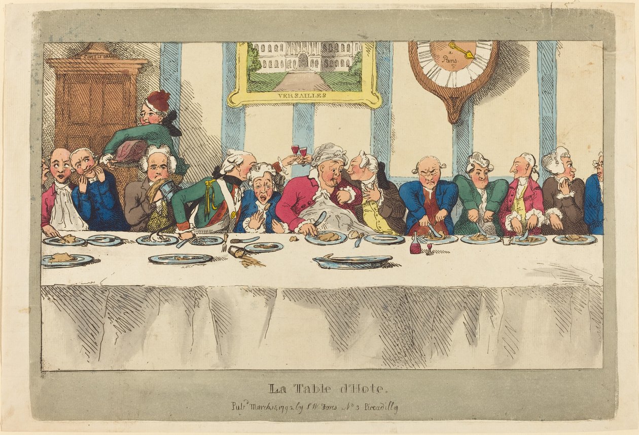 The Table d'Hote بواسطة توماس رولاندسون
