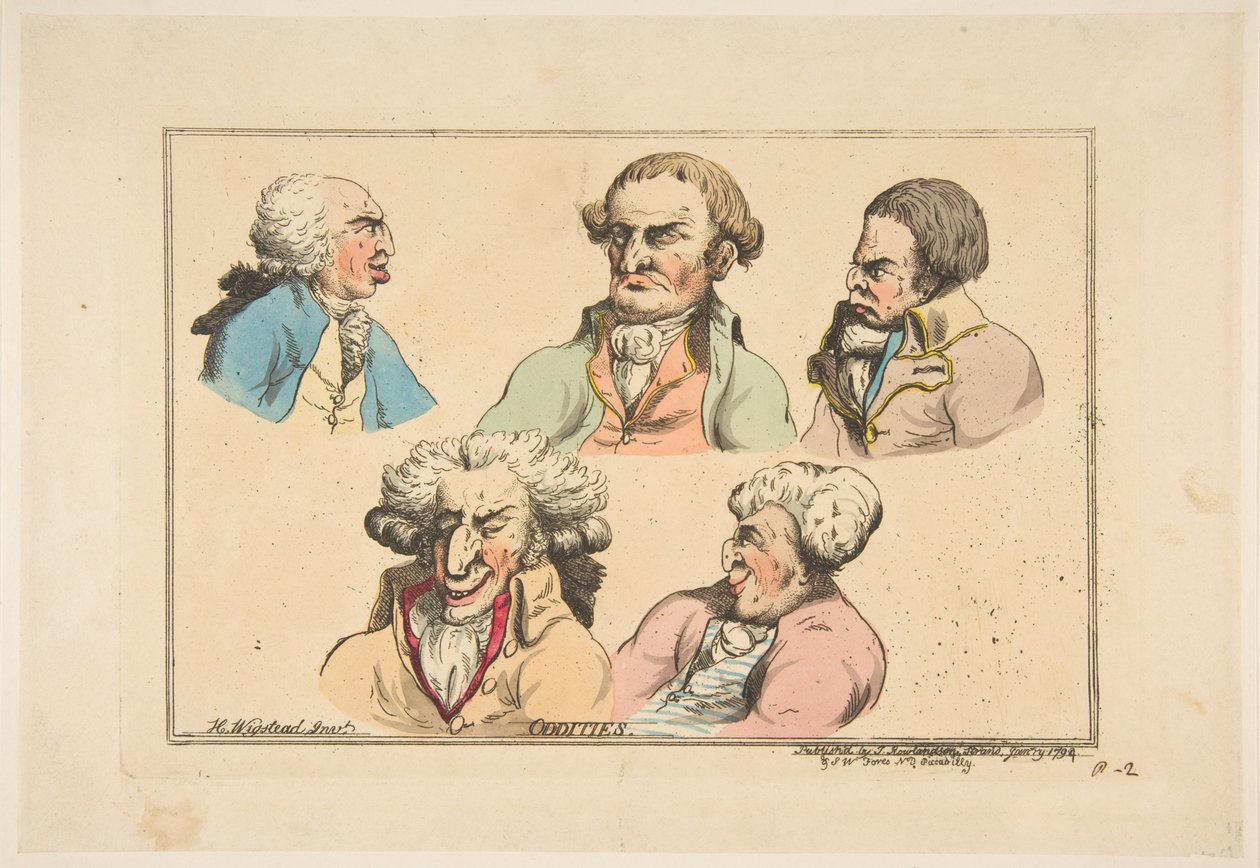 الشذوذ ، يناير 1794. بواسطة توماس رولاندسون