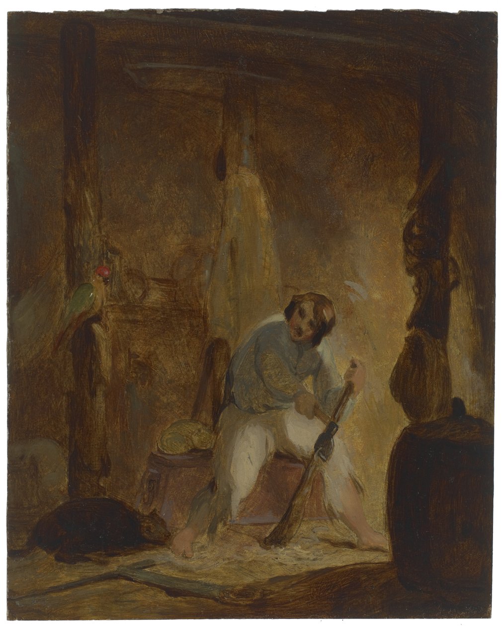 في كهفه ، ج. 1856 بواسطة توماس سولي