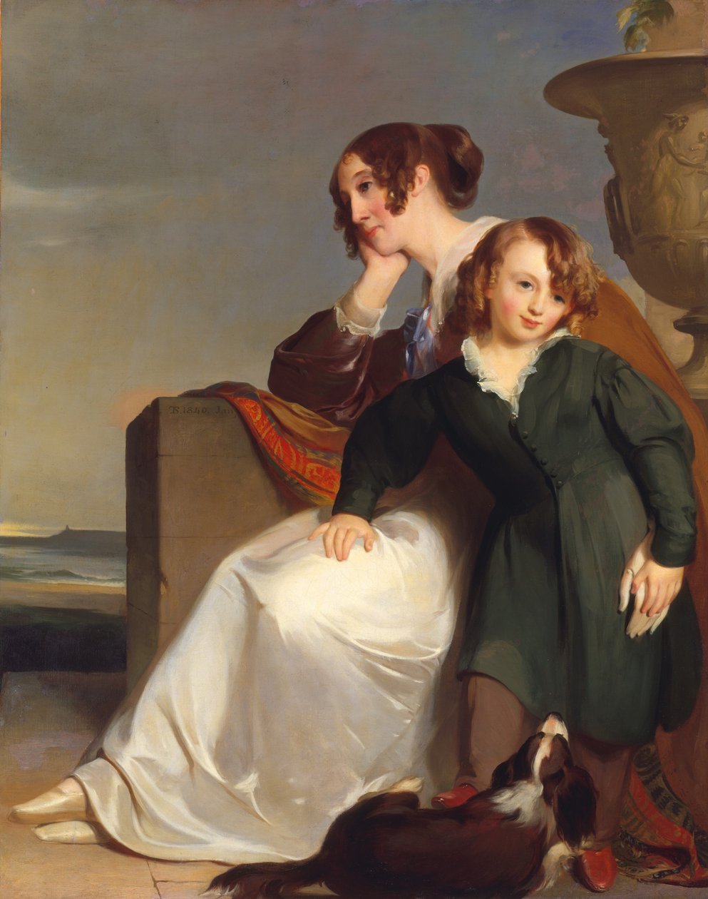 الأم والابن ، 1840. بواسطة توماس سولي