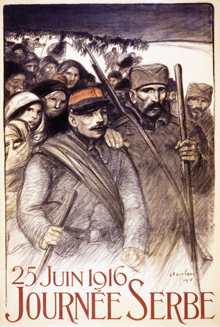 اليوم الصربي ، 1916 (انظر أيضًا 698977) بواسطة ثيوفيل الكسندر شتاينلين