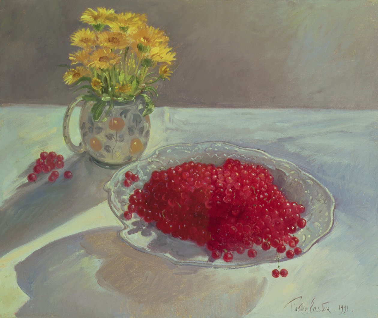 لا تزال الحياة مع Redcurrants و Marigolds ، 1991 بواسطة تيموثي ايستون