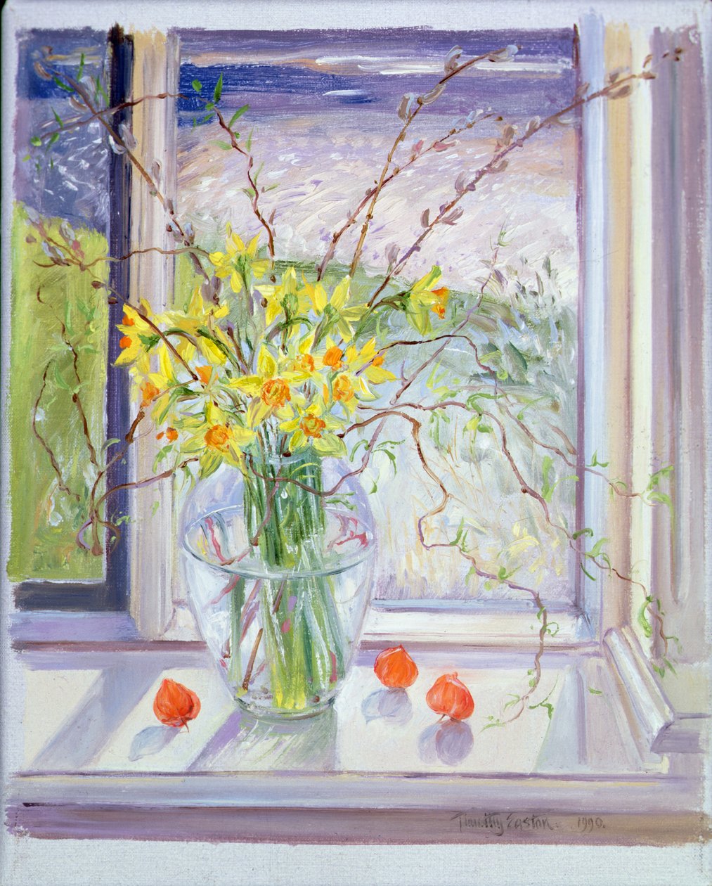 Willow Branches with Narcissus بواسطة تيموثي ايستون