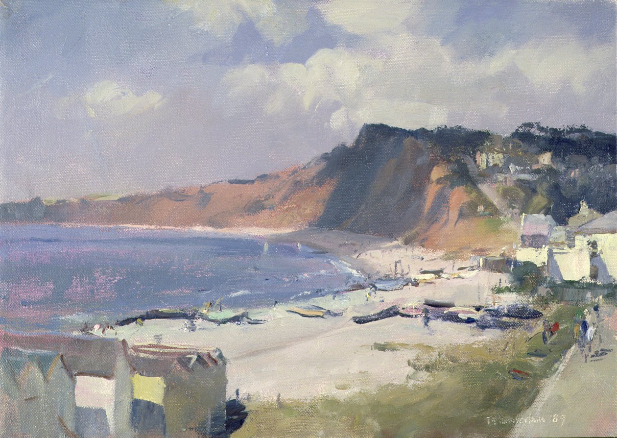 صباح صيفي في Budleigh Salterton ، 1989 بواسطة تريفور تشامبرلين