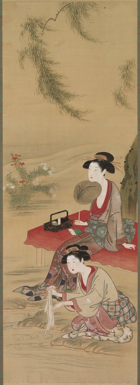 تحت الصفصاف بواسطة Tsukioka Sessai